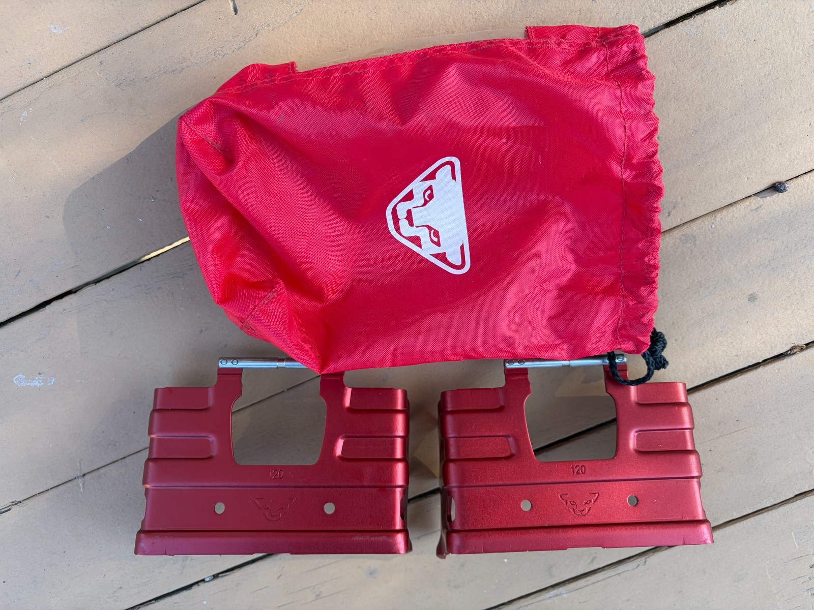 Dyanafit Ski 120mm Crampons - Red-w/bag