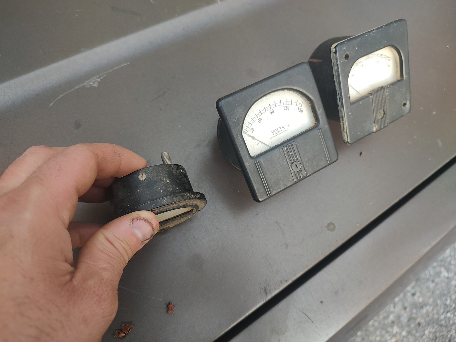 Lot Of 3 Panel Meters