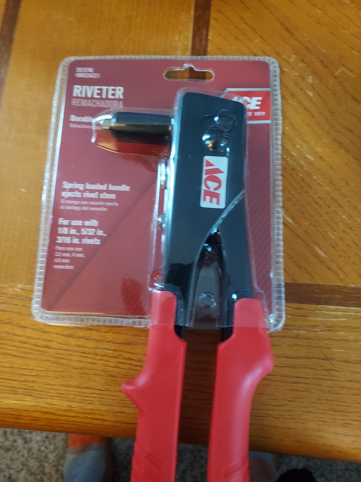 Ace Steel Rivet Tool Red 1 pc