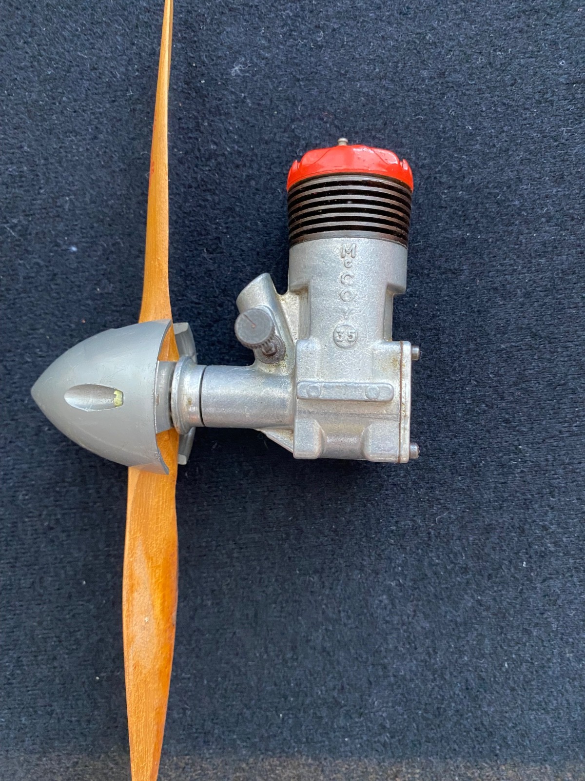 Vintage McCoy .35 "Red Head" Control Line Engine w/Extras