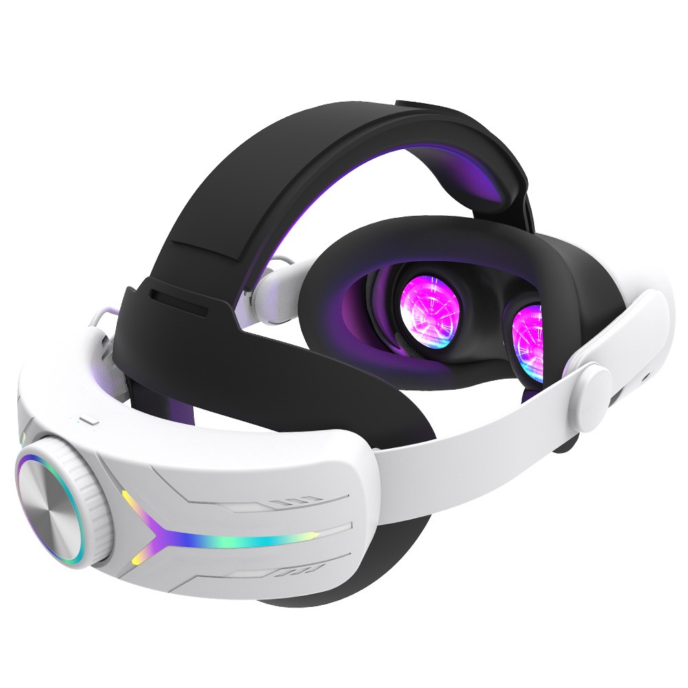 VR Headset for Meta Quest 3/3S with RGB Strap & 12000mAh Battery