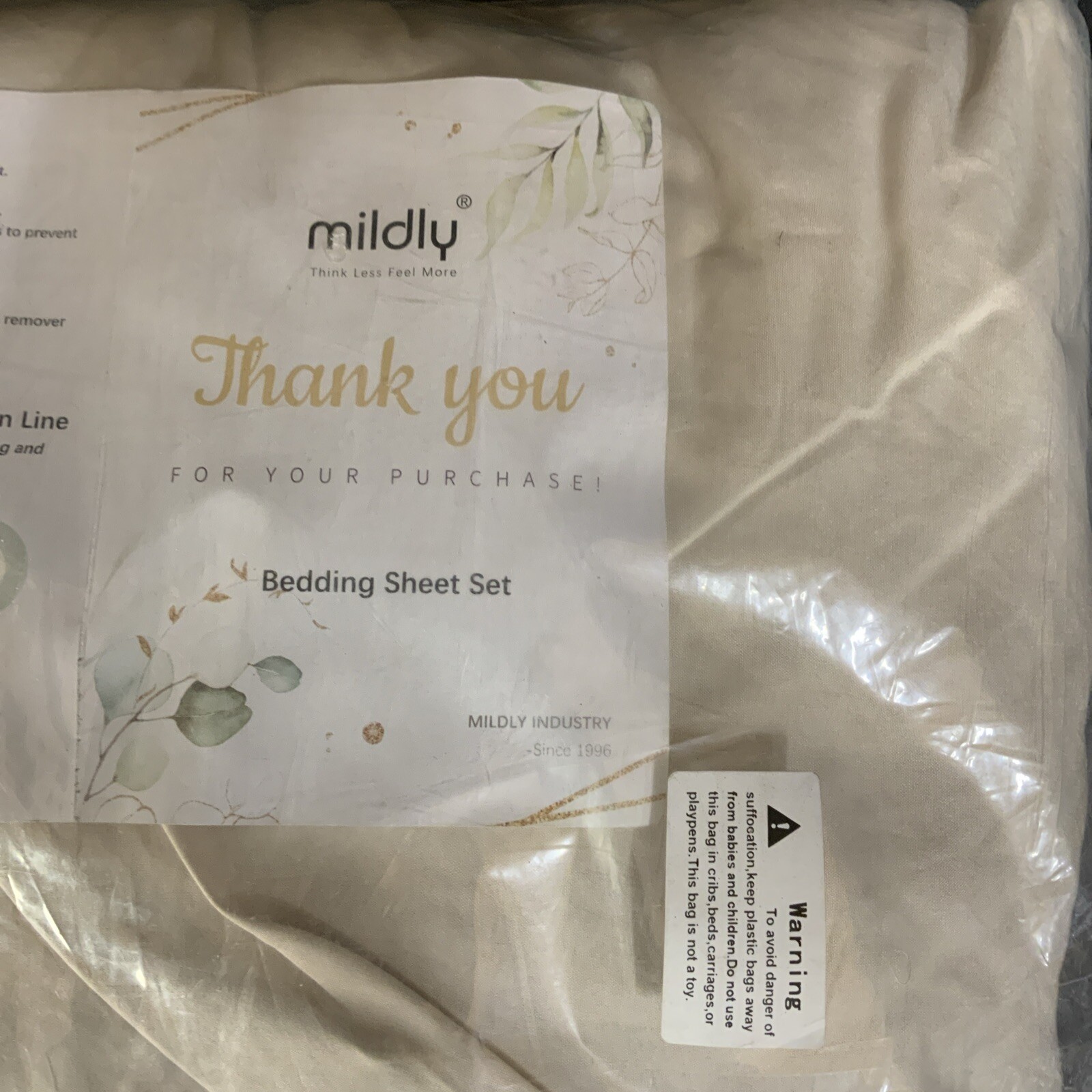 Mildly Queen Sheet Set - Ultra Soft Sheets for Queen Size Bed - Beige