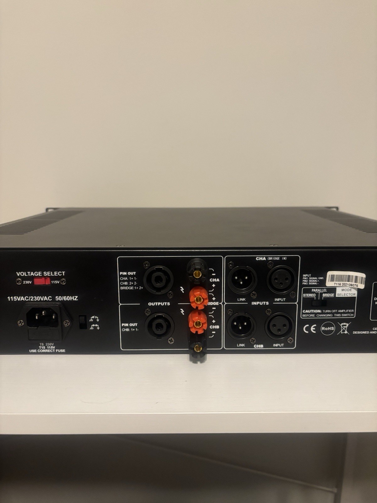 Avatone CLA-200 Studio Reference Amplifier Tested Working **READ DESCRIPTION