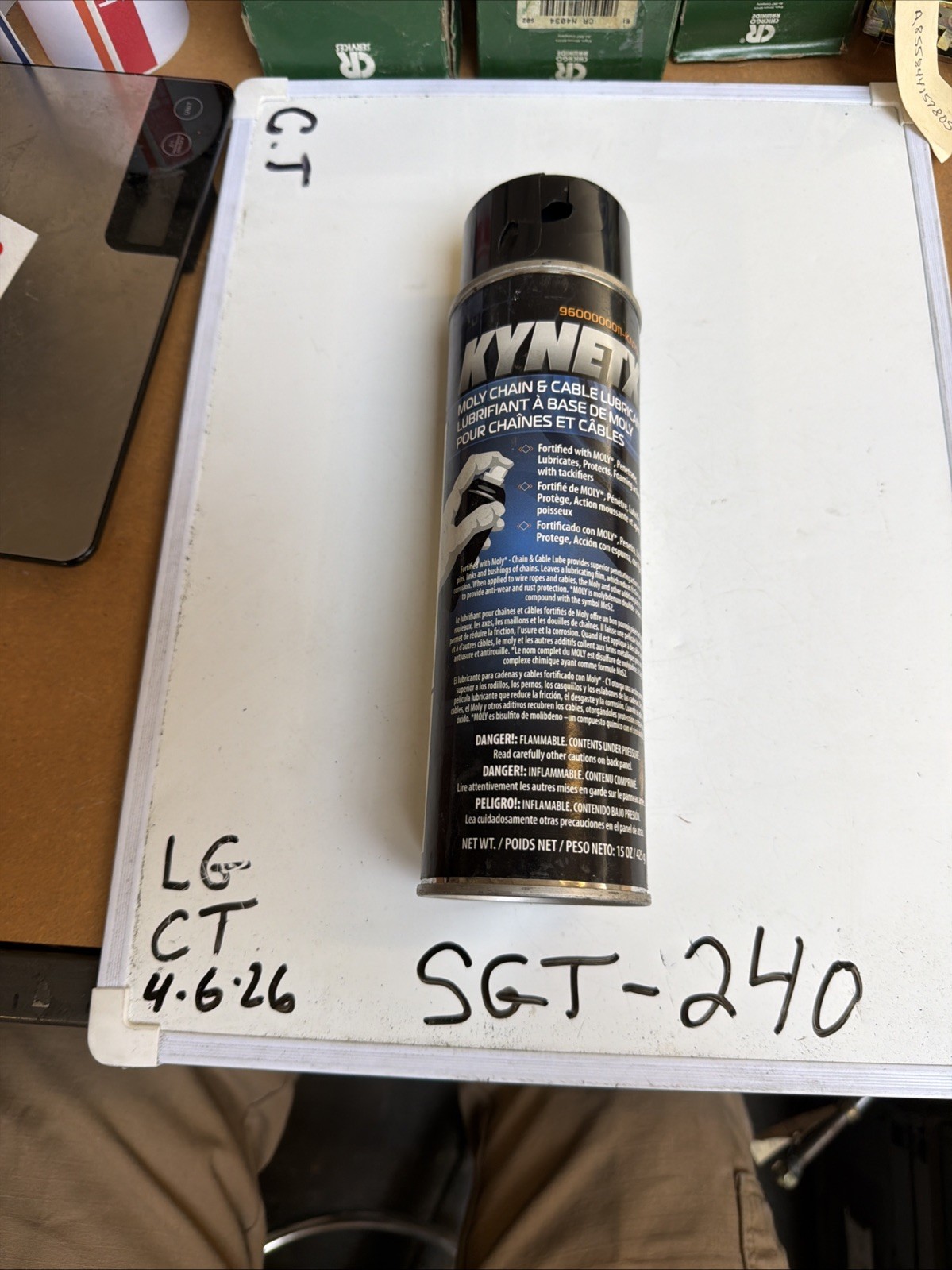 Kynetx Chain And Cable Lubricant for Motorcycle Chains and Sprockets - 150z Can