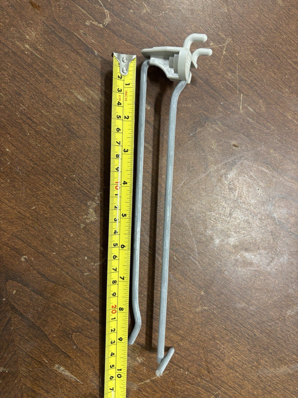 Lot of 40- 8" Peg Board Product Hooks w/tag holder in Zinc Coating