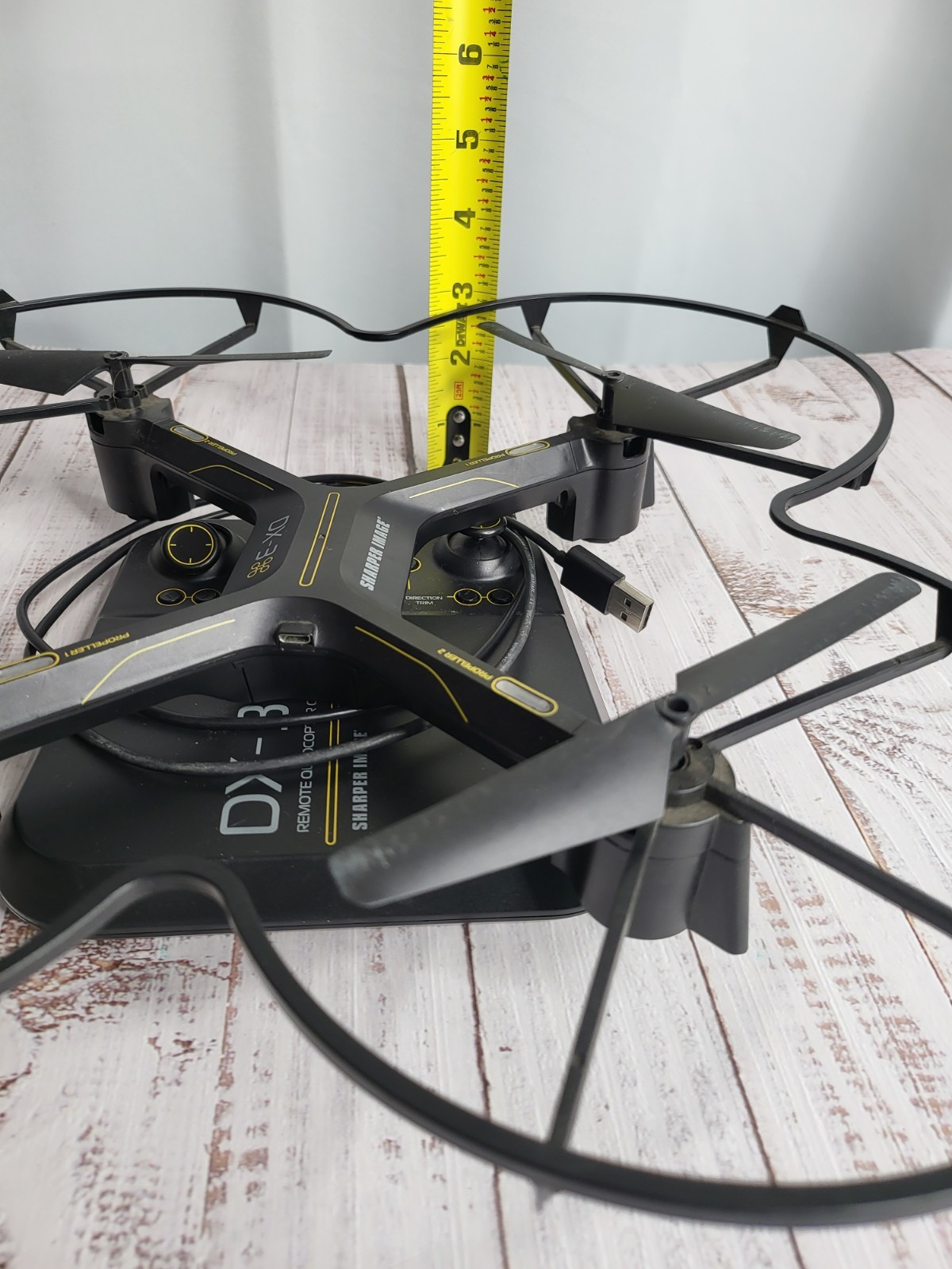Sharper Image Drone DX-3 Video Drone Black w/Remote