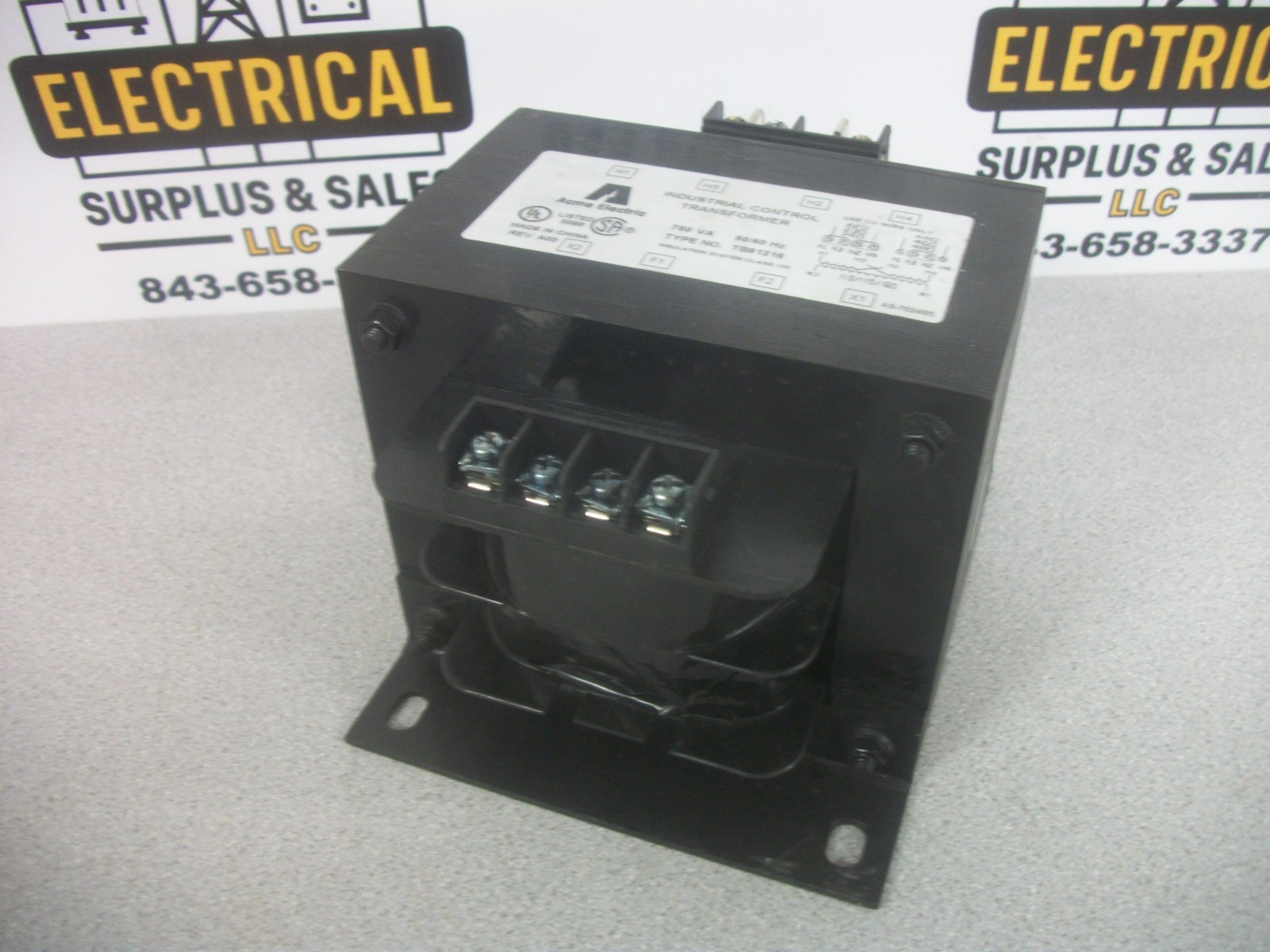 ACME 750VA 1PH TRANSFORMER TB81216 HV 220X480 LV 110/115/120