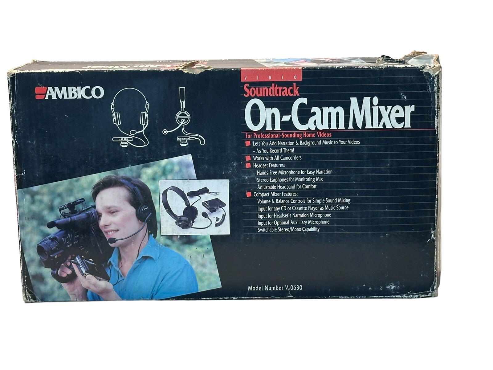 AMBICO V-0630 On-Cam Mixer Video Soundtrack.