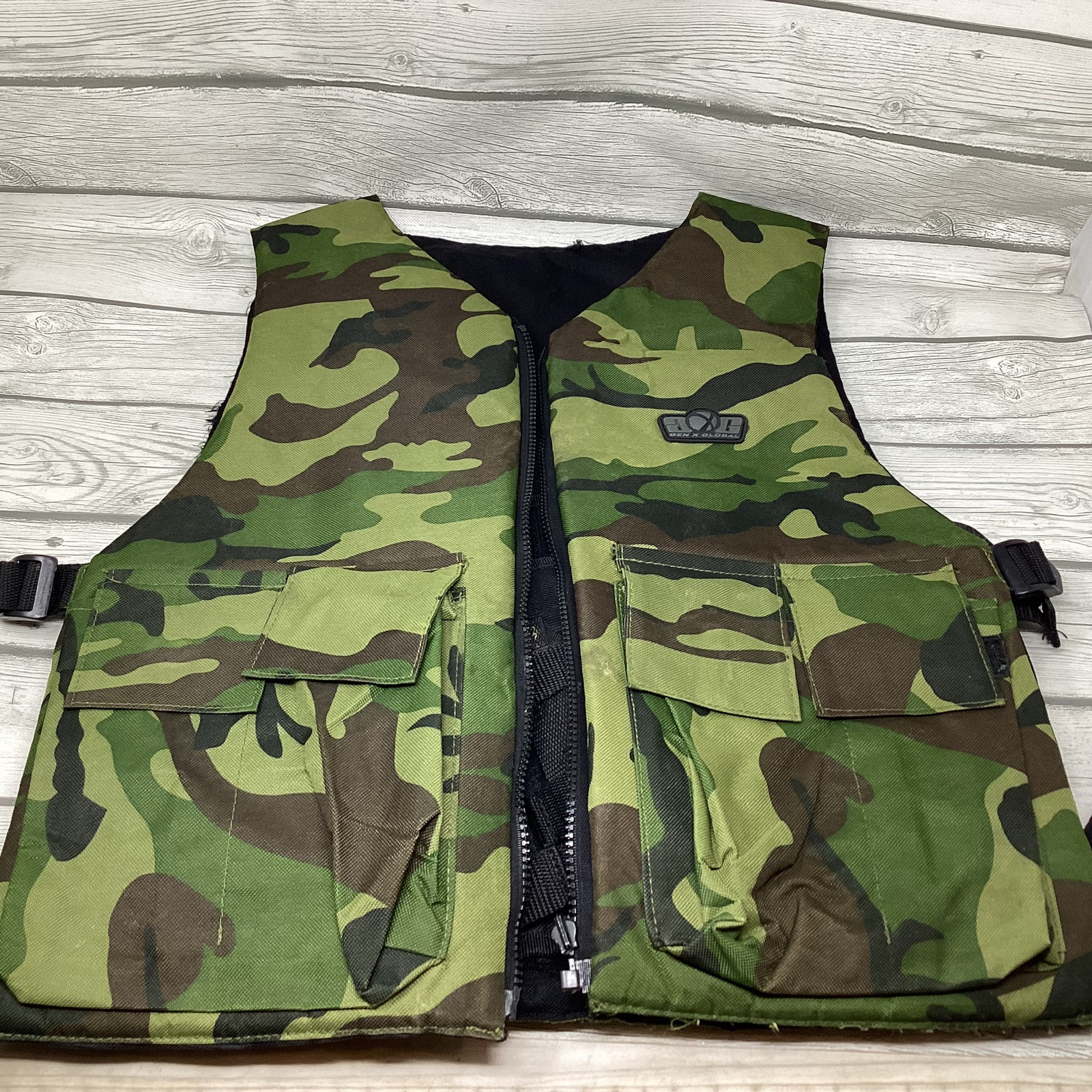Gen X Global GxG Reversible Camouflage Chest Protector 2 Pod Pack Paintball Vest