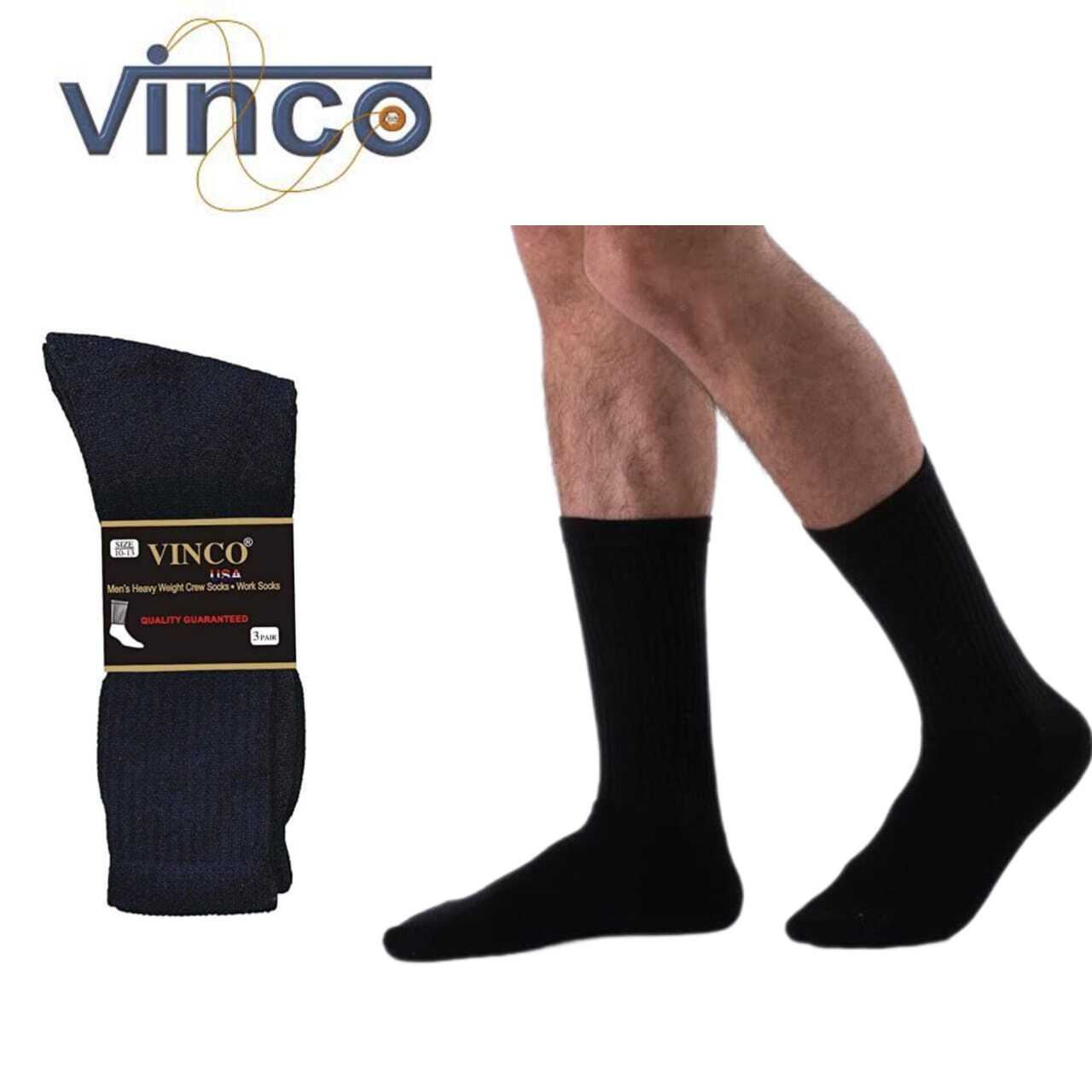 12 Pairs Mens Black Crew Socks Sports Work Athletic Cotton Socks Size 9-11 10-13