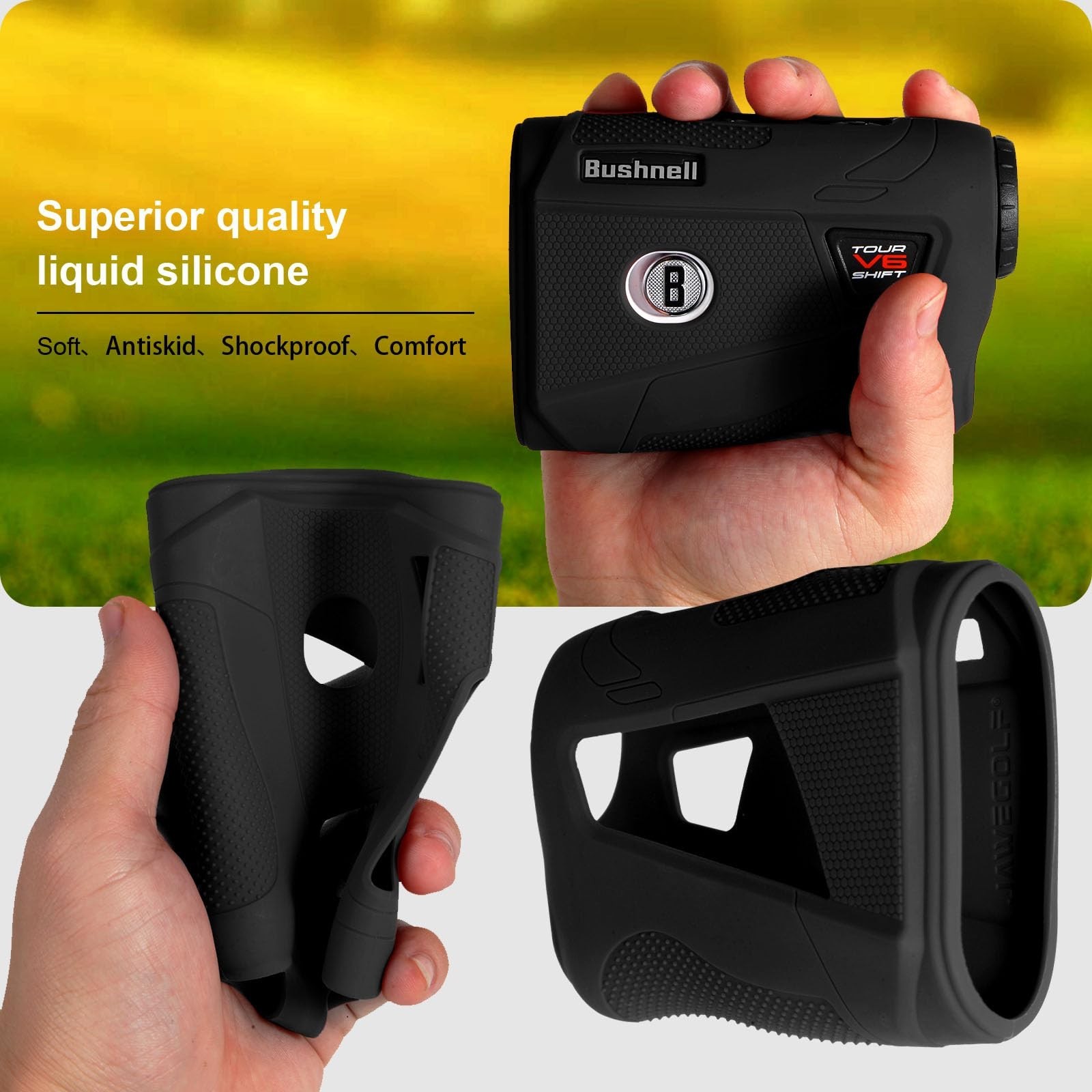 Silicone Case Compatible with Bushnell V6 and Bushnell V6 Shift Golf Rangefin...
