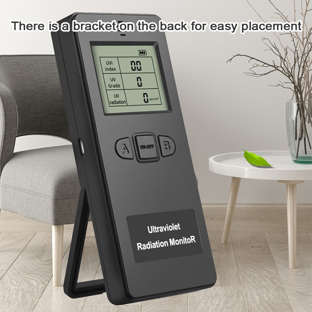 Portable Digital Ultraviolet Radiation Detector Compact Tester For Outdoors Use