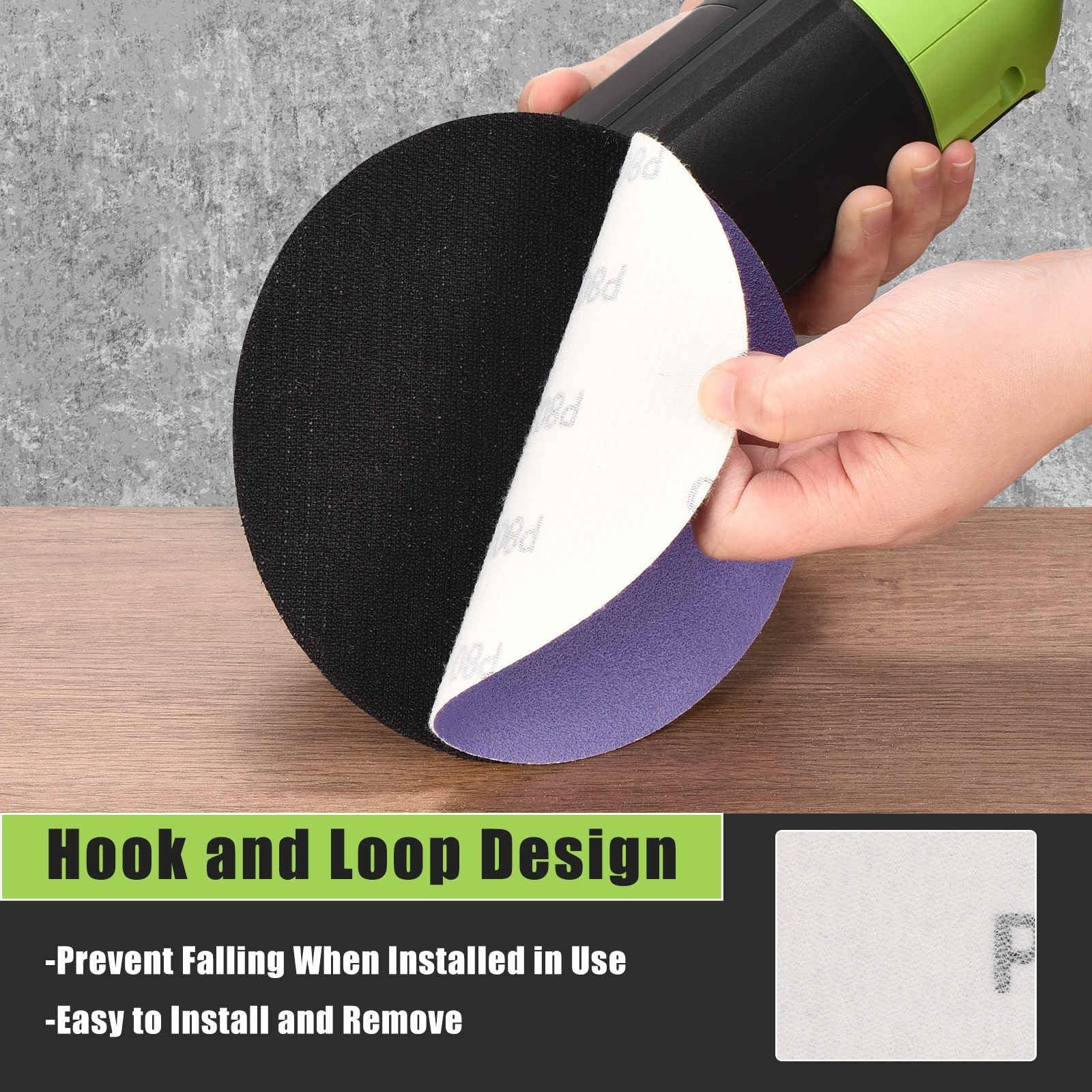 2 Inch 100 Grit Hook and Loop Sanding Disc - 30 Pcs - Good for Wood Metal Sto...