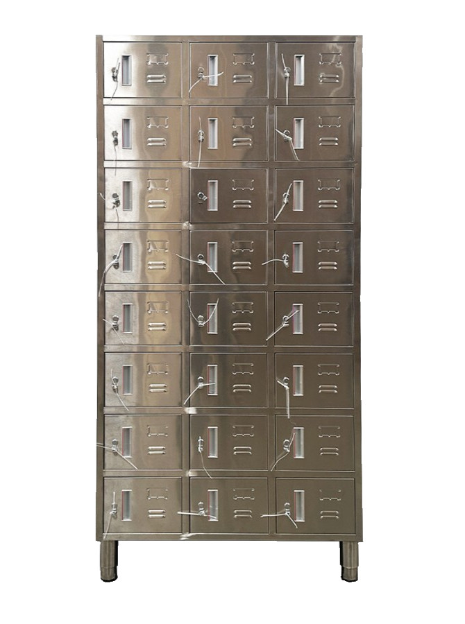NEW Stainless Steel Locker 24 Door Commercial Warehouse Office Storage Assembled