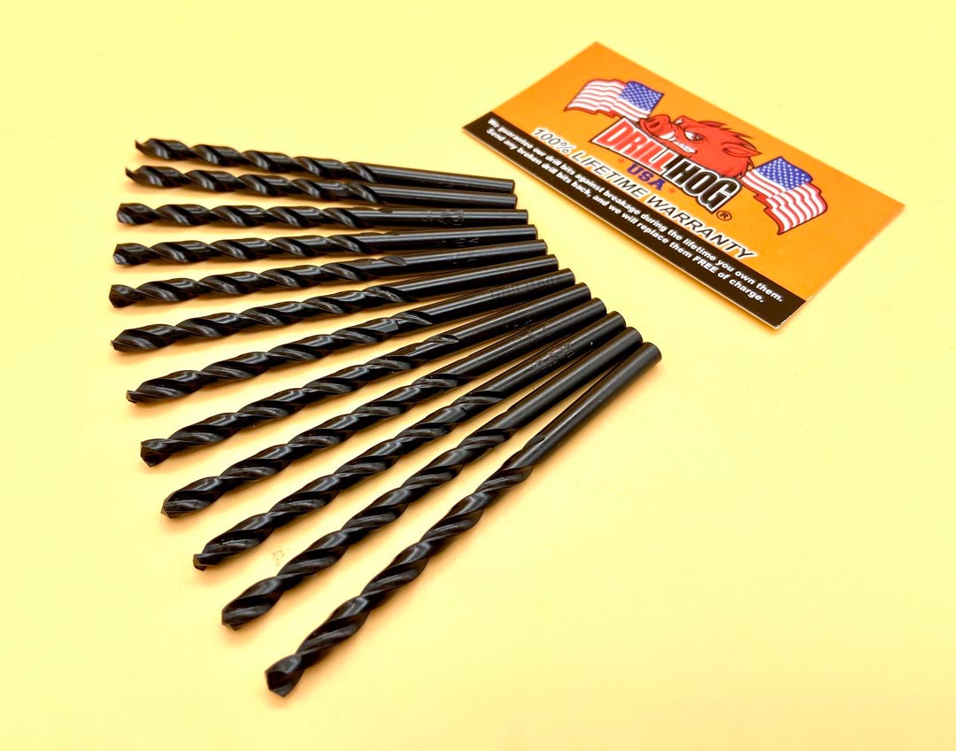 Drill Hog® #29 Drill Bit #29 Number Bit Molybdenum M7 Lifetime Warranty 12 Pack