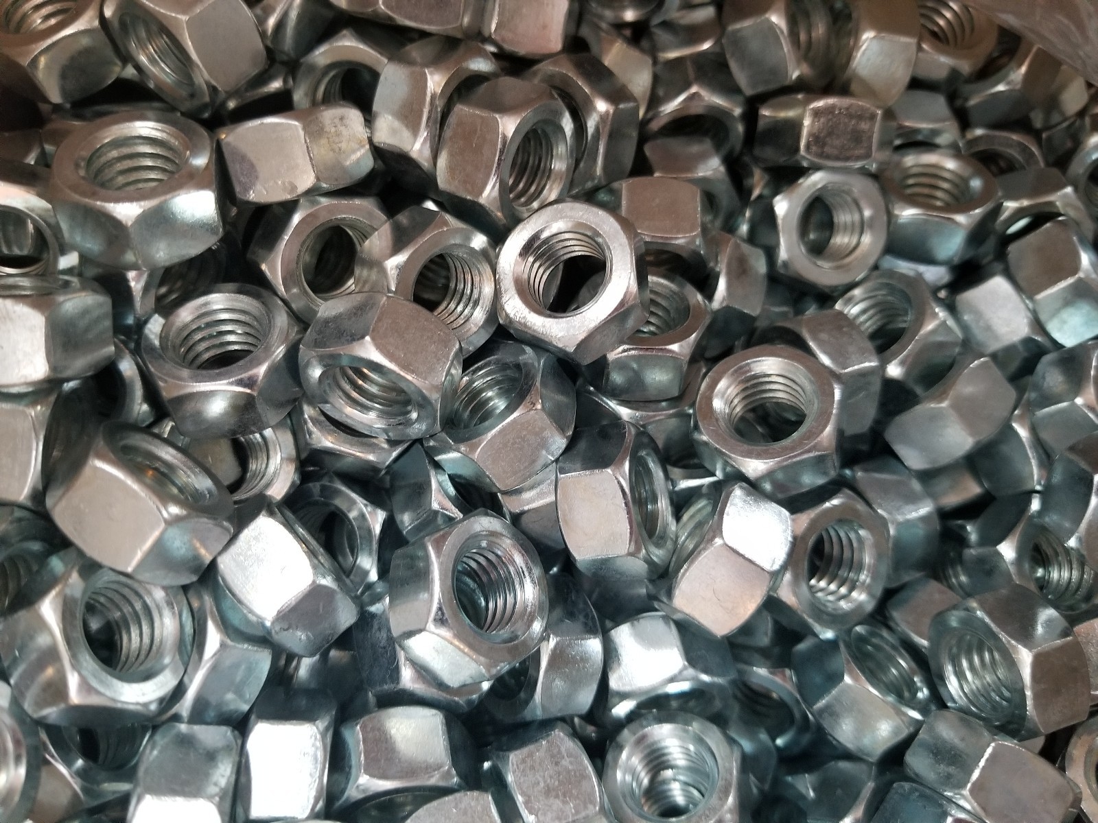 7/16-14 Finished Hex Nut  Zinc Plated 7/16"