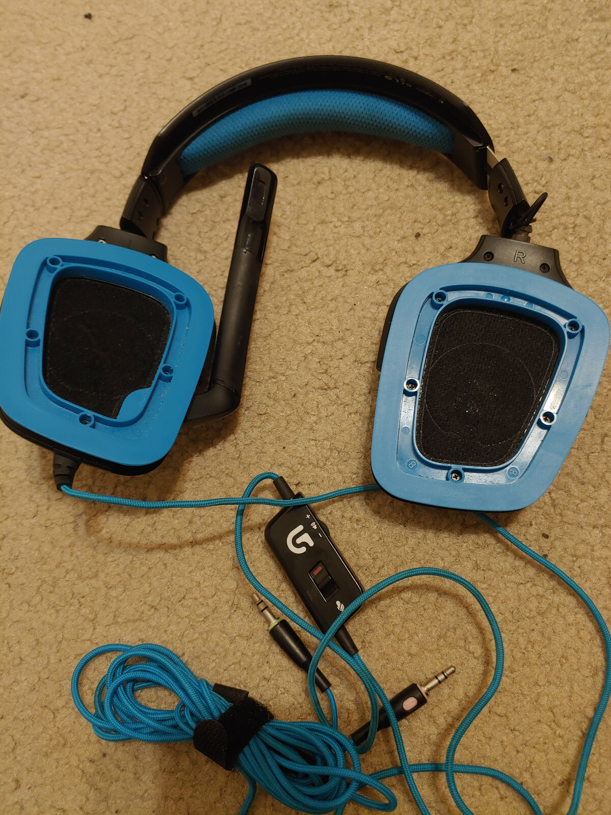 Logitech G430 Gaming Headset with Dolby 7.1 Surround Sound FOR PARTS