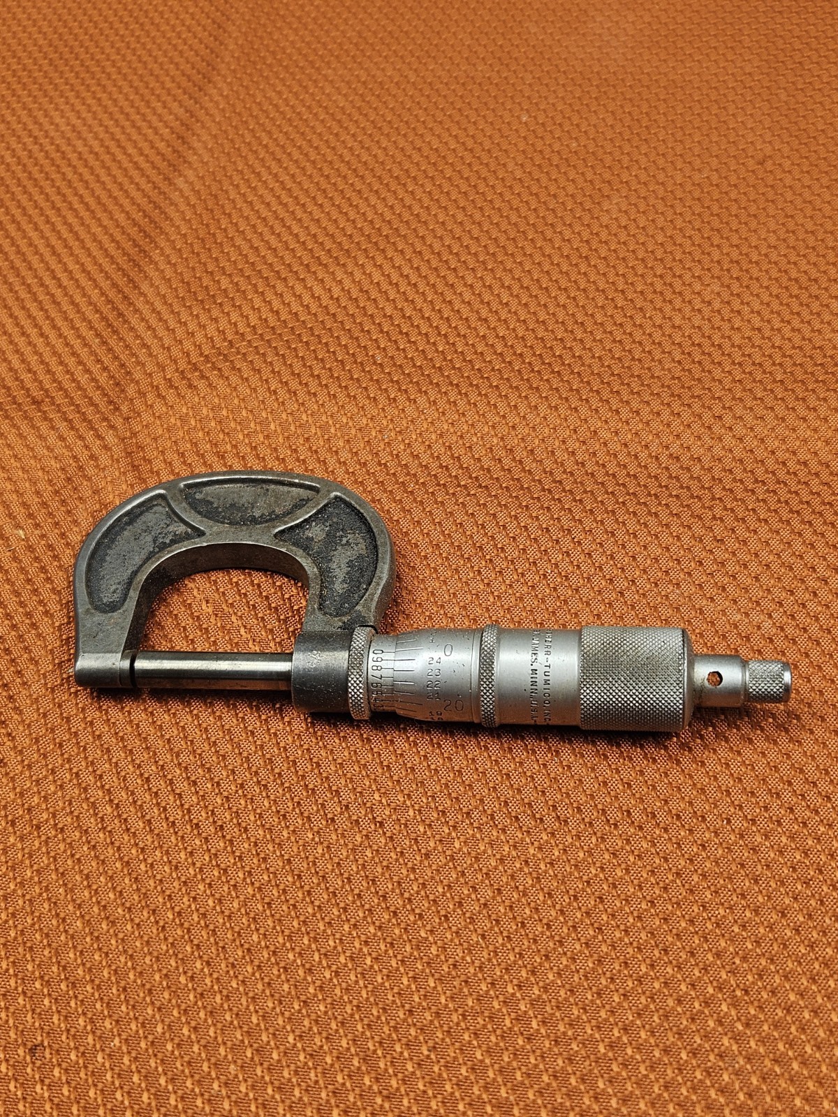 Vintage Scherr Tumico 0-1 in Micrometer Made in USA