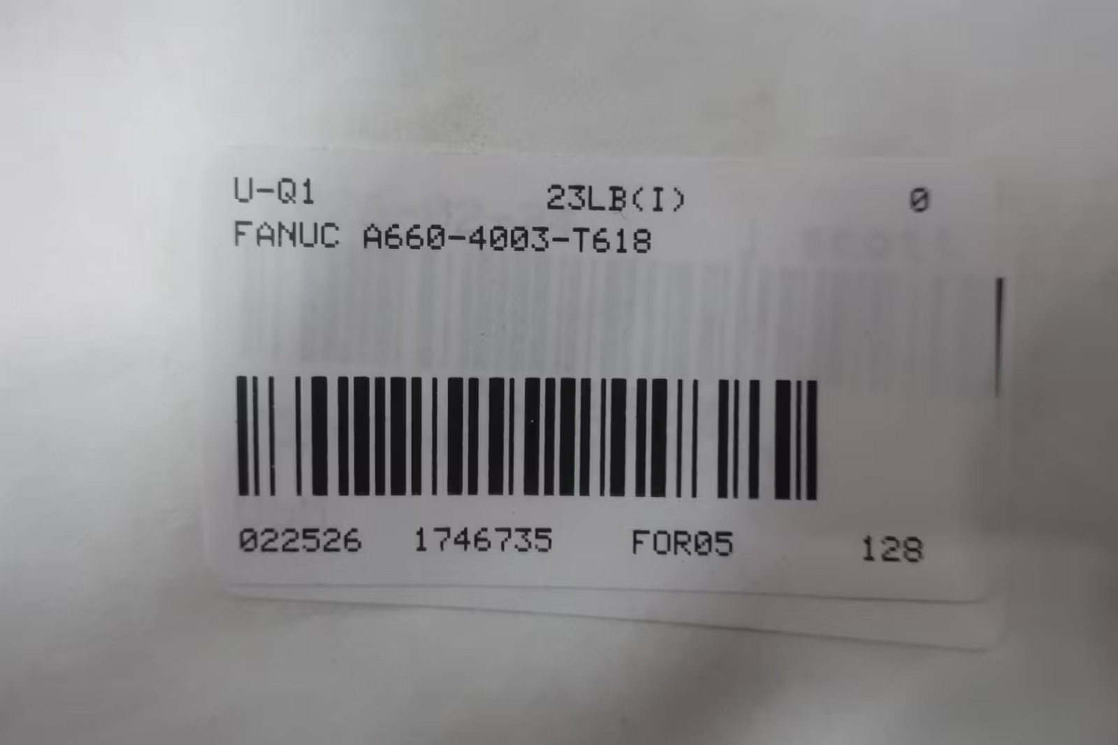 Fanuc A660-4003-T618 Power Cable
