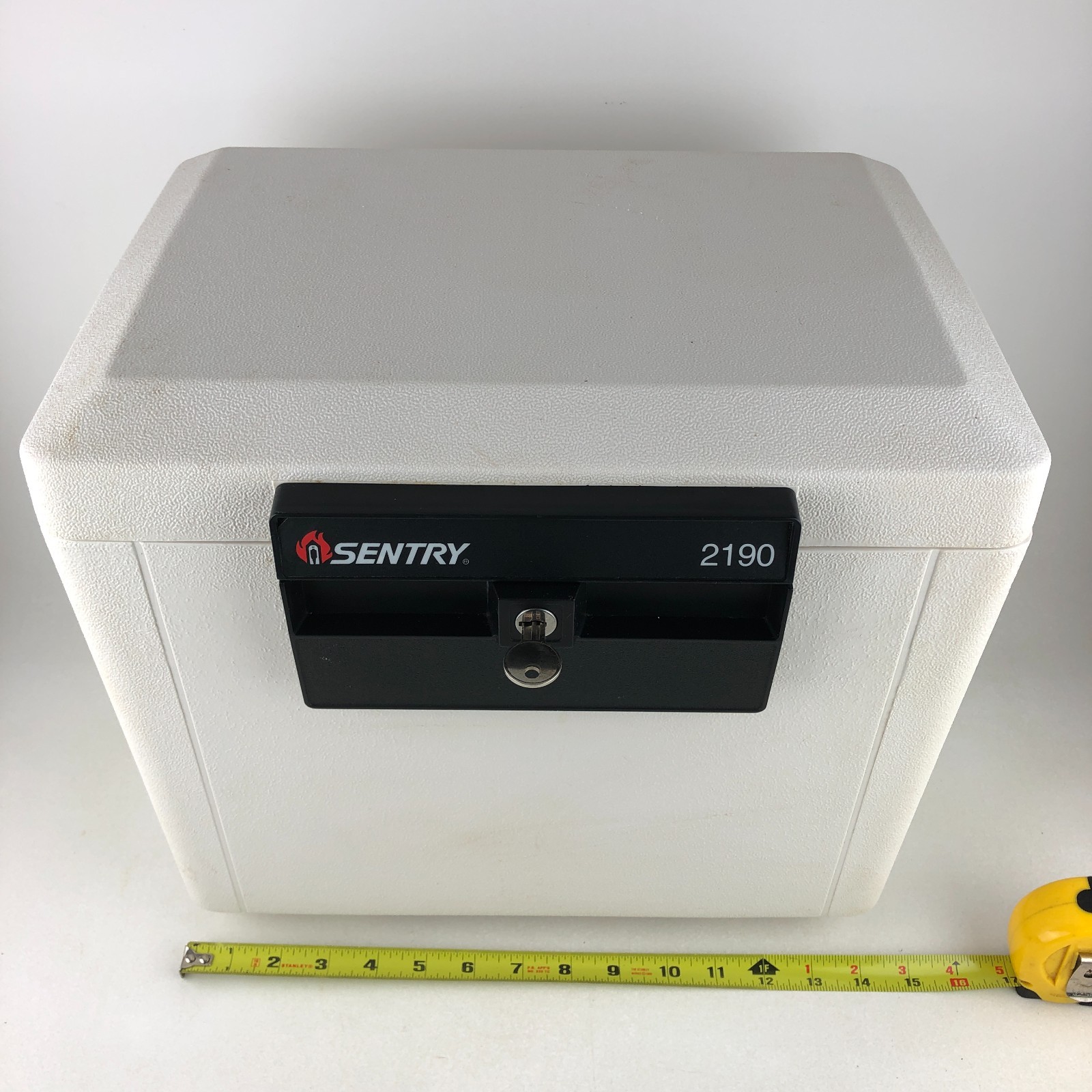 Sentry 2190 Safe Keyed FireProof Security Privacy Lock Box with Key File Folder