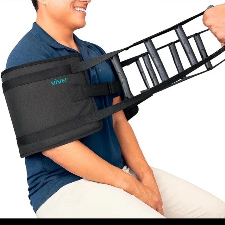 Vive Extra Wide Transfer Sling Padded Assist Gait Belt Up To 330 Lbs