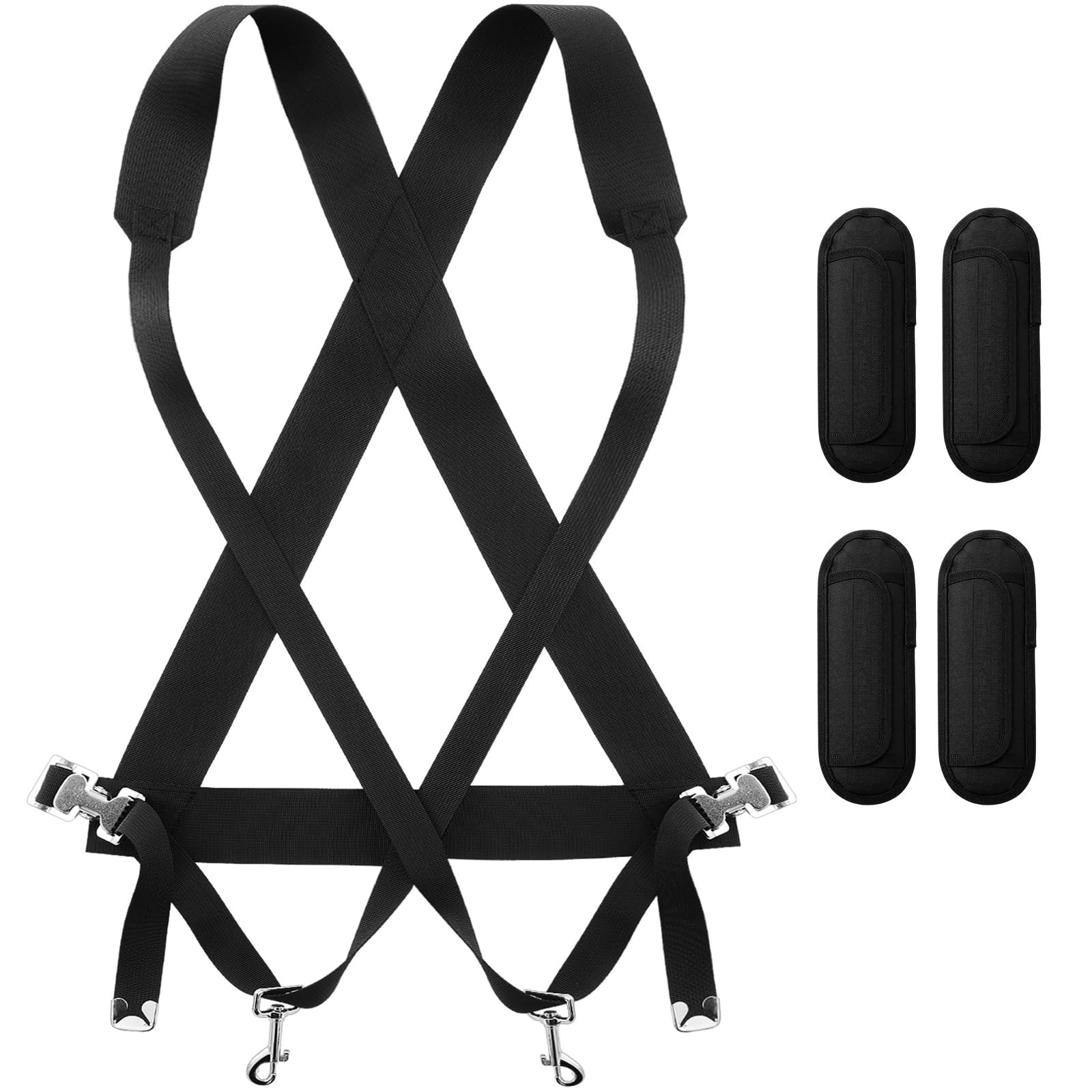 Suncalla Parade Marching Bass Drum Sling with Soft Pads Marching Band Straps for
