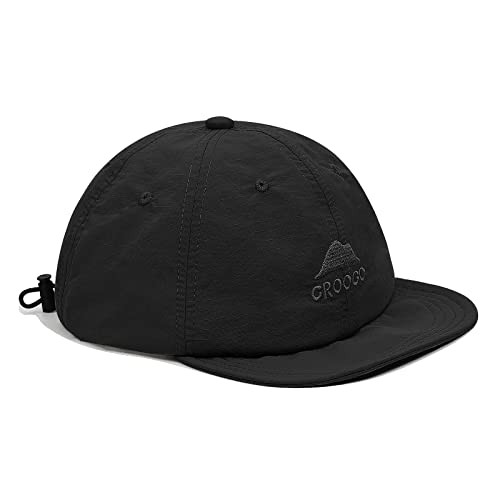 Quick Dry Short Brim Baseball Cap Soft Flat Bill Sun Hats Lightweight Trucker