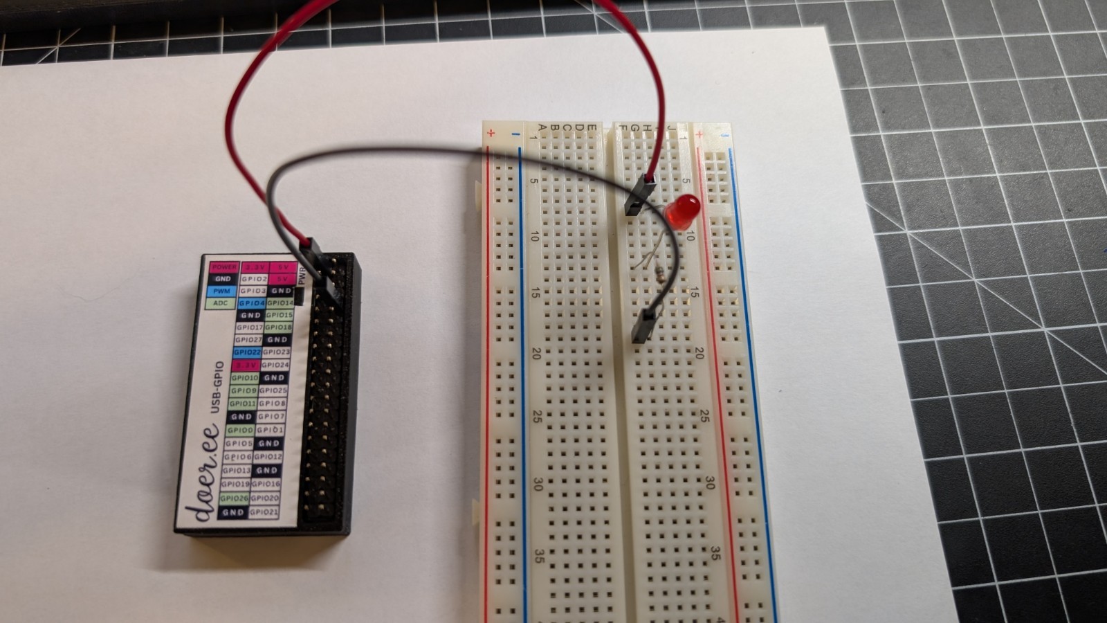Doer USB GPIO Board - Hardware brings GPIO capabilities to your PC Mac or Linux