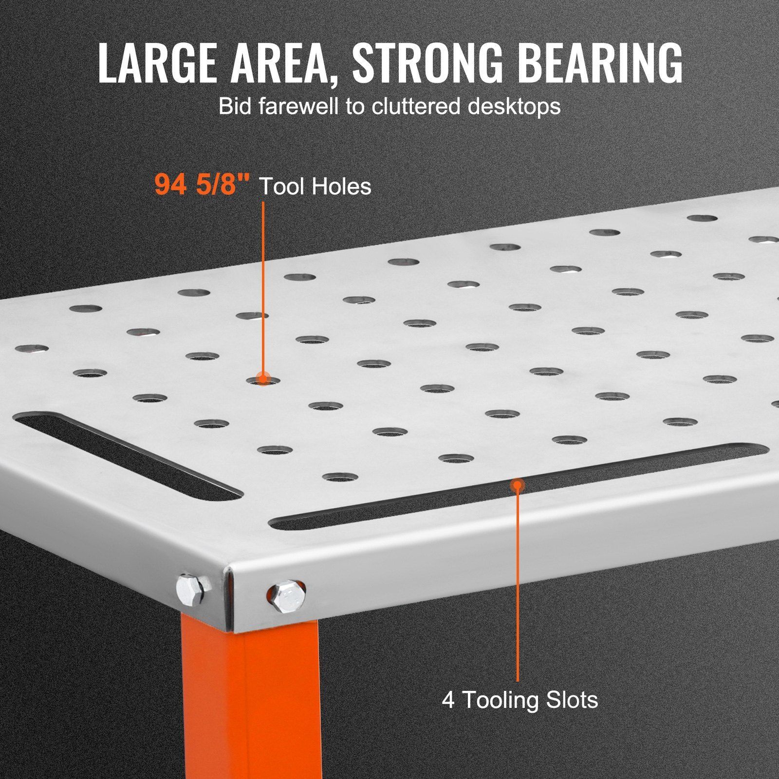 36" x 18" Welding Table 1200lbs Load Steel Welding Workbench Table on Wheels