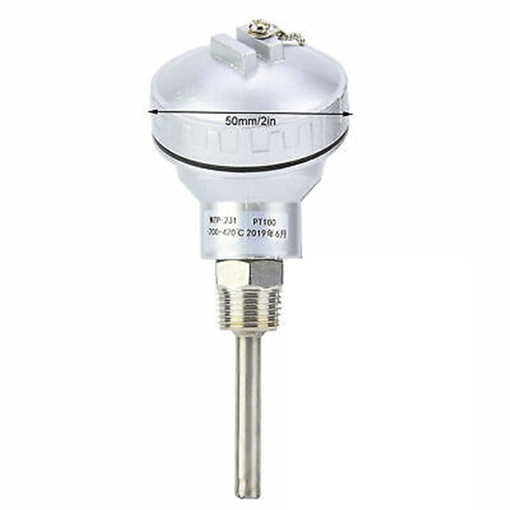 Precise Measurements with RTD PT100 Temperature Sensor Probe and 1/2 NPT Thread