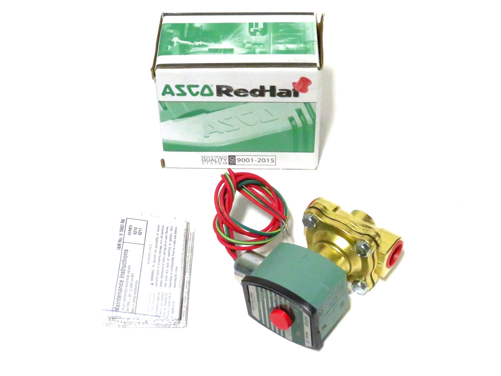 1/2" ASCO 8210G034 2W NO 120/60 Solenoid Valve 3UK87 NEW IN BOX 2022
