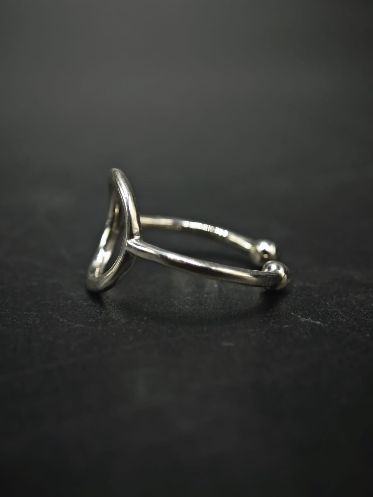 Hallmark 925 Sterling Silver Solid Metal Adjustable Open Circle Toe Ring 4 Women