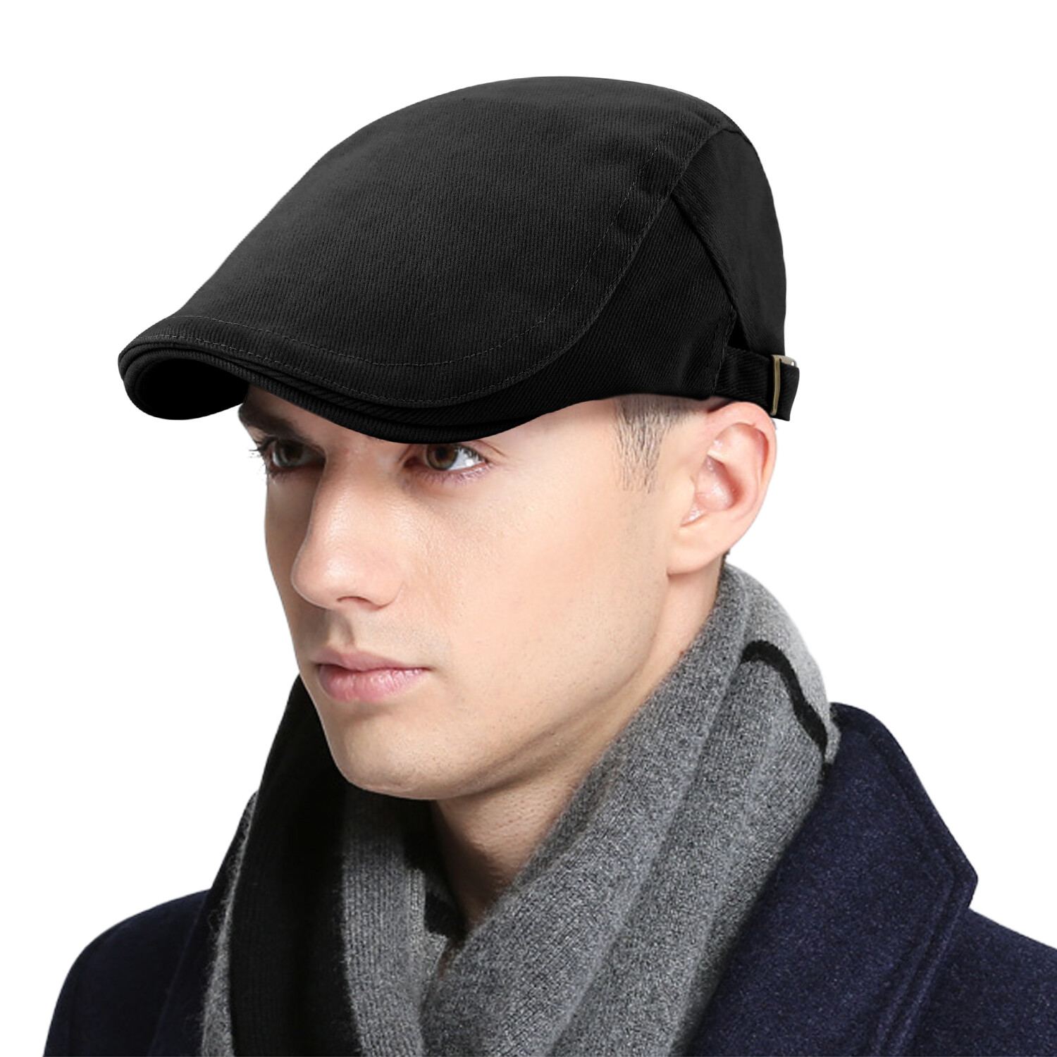 Solid Gatsby Cap Men's Ivy Hat Golf Driving Summer Sun Flat Cabbie Newsboy