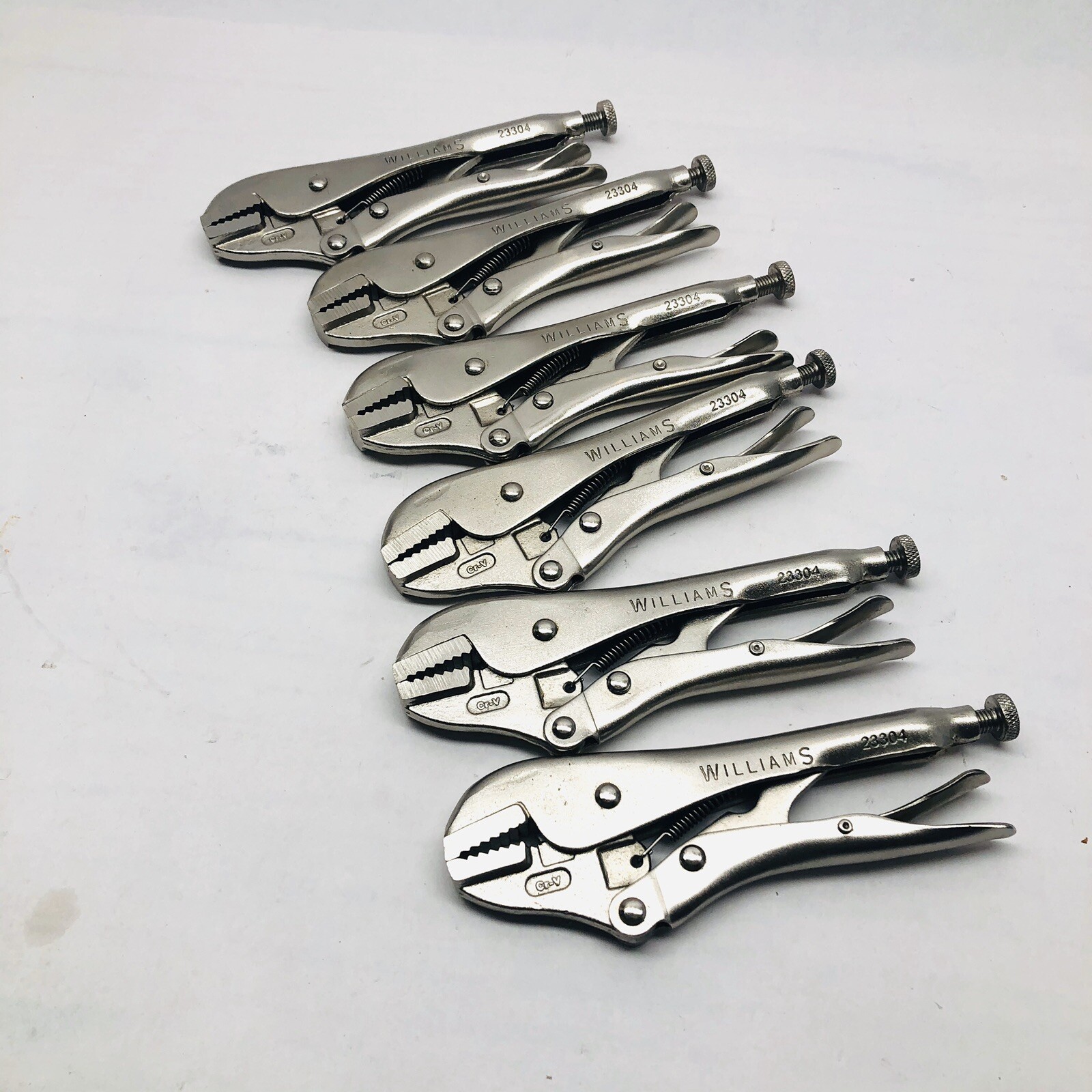 QTYS 6 WILLIAM 23304 STRAIGHT LCK PLIERS 7"