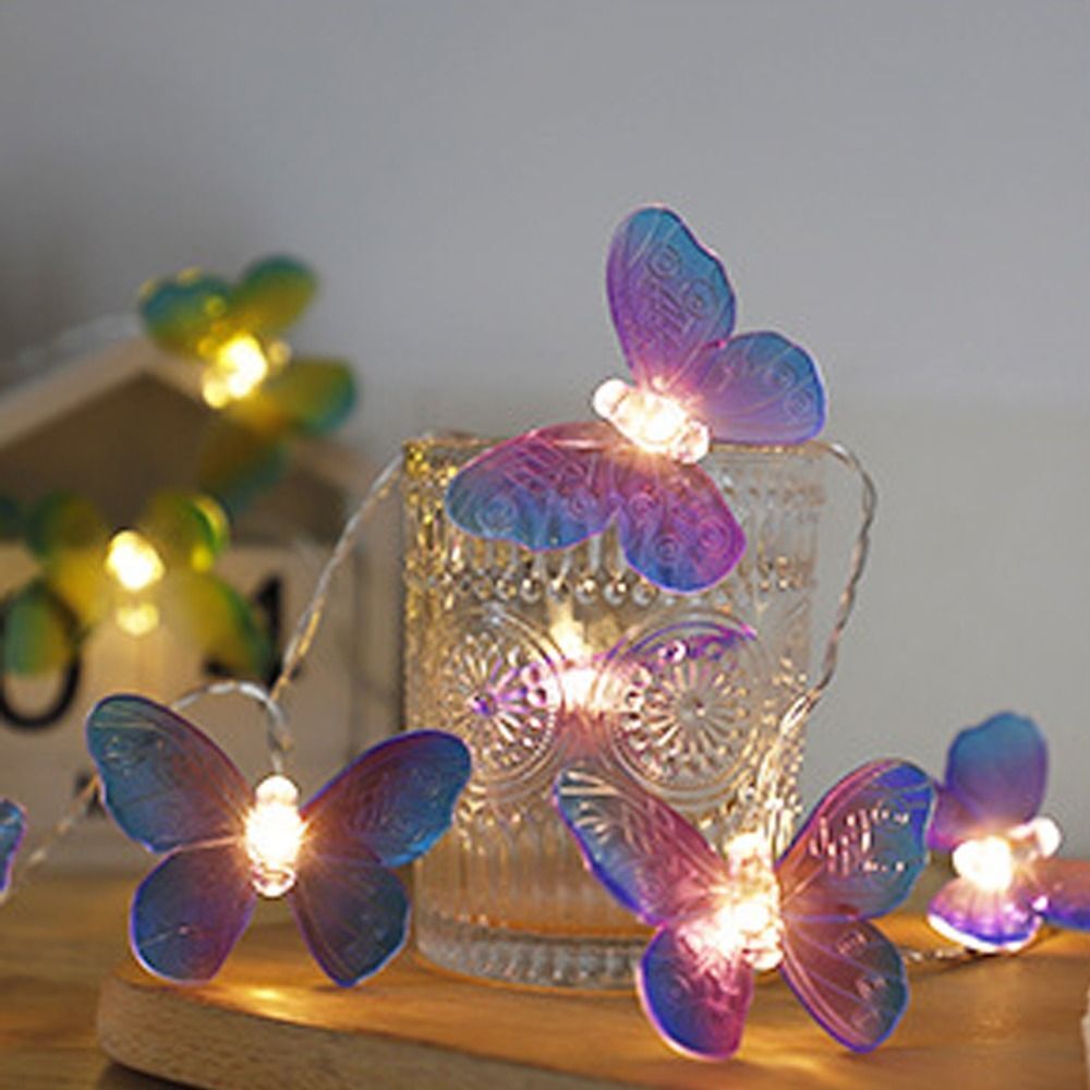 Butterfly Lights LED Fairy String Lights Decor Battery Operated Curtain Lights