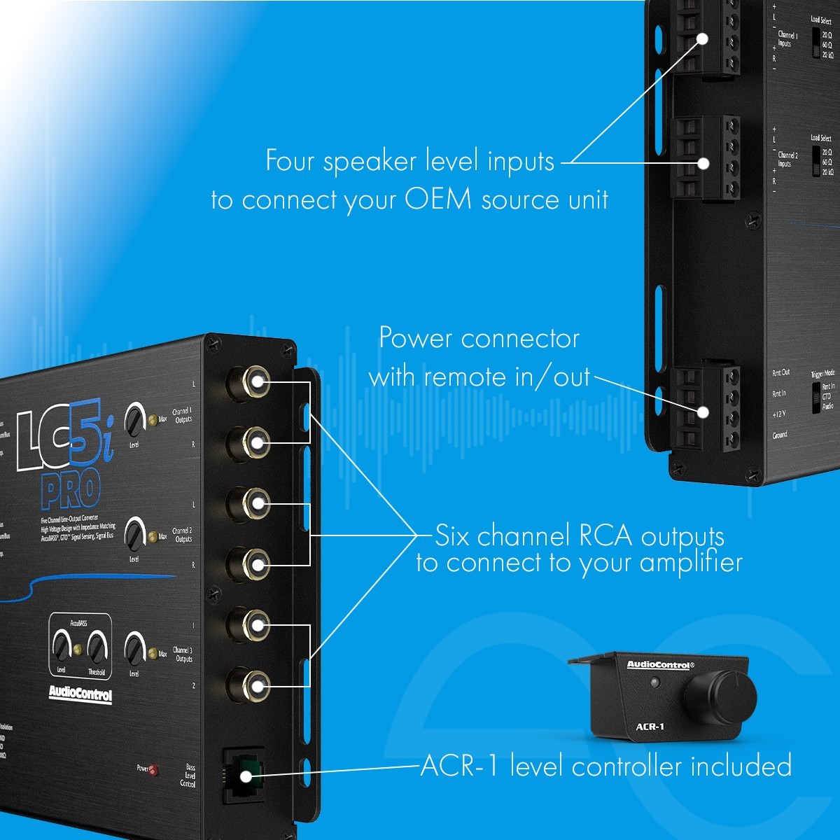 AudioControl LC5i PRO+LPHGM71 Amplifier Integration Solution for Chevrolet & GMC