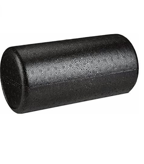 Basics High-Density Foam Roller for Exercise and Recovery, 18 Inches, Black
