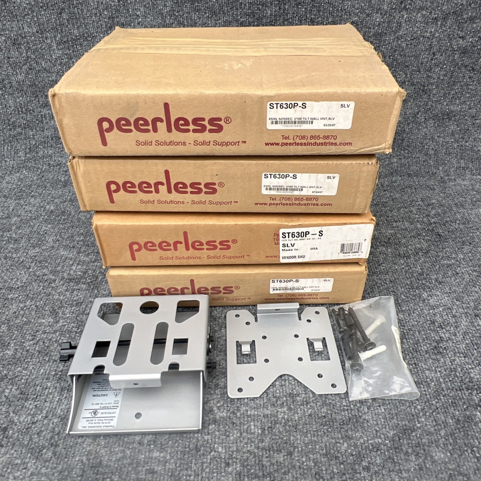 Peerles ST630P-S V100 Tilt Wall Mount 10" - 29" Black New Other