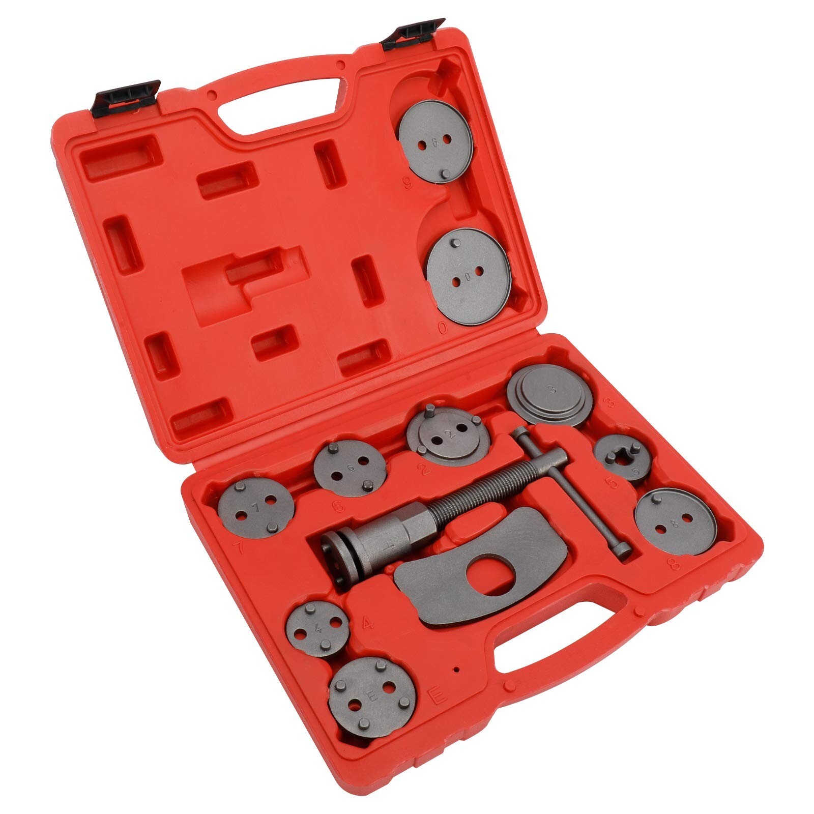 12Pcs Car Disc Brake Caliper Rewind Tool Piston Compressor Wind Back Repair Kit