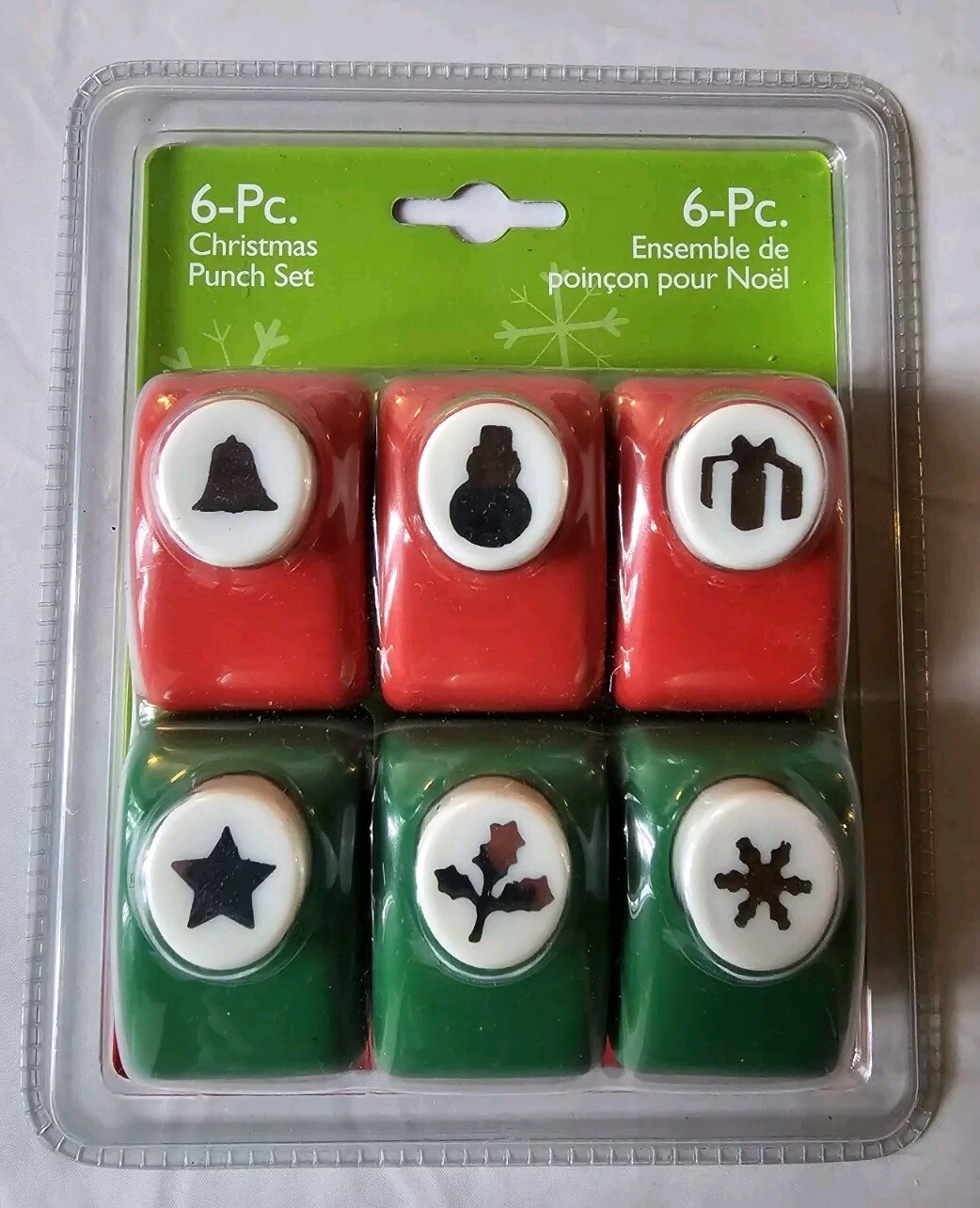 SET OF 6 Michaels CHRISTMAS Paper Punch Craft Scrapbooking Metal Crafter SEALED