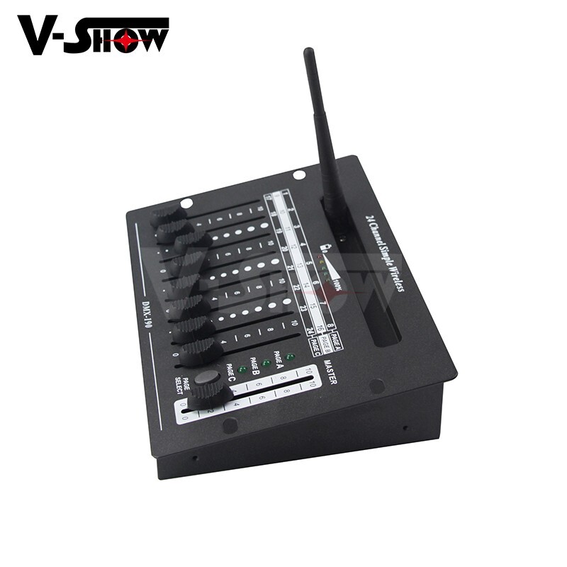 V-Show 1pc 24CH Battery Wireless DMX Simple Controller For Battery Powered Light