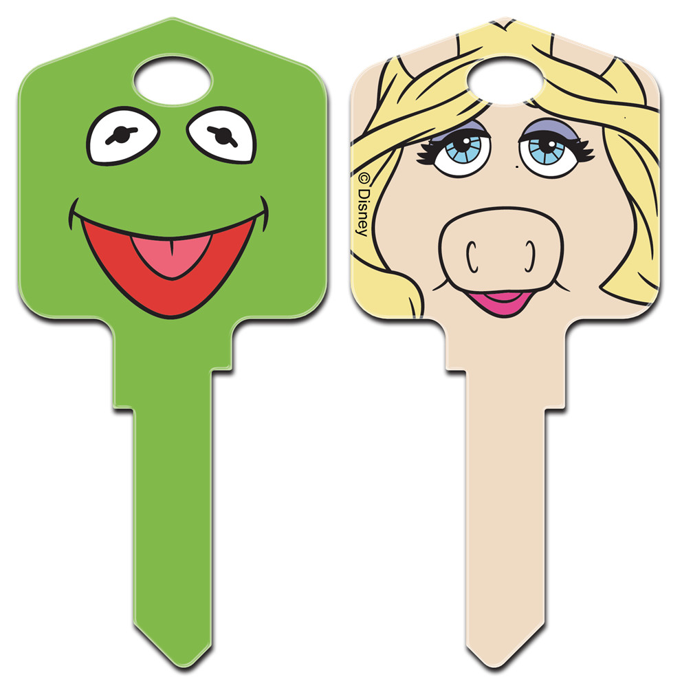 DISNEY KERMIT AND MISS PIGGY  House Key Blank for Kwikset KW1 KW10 KW11