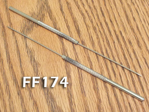 Bodkin / Dubbing Needles - Set of 2 - Stainless Steel - Large - FF174