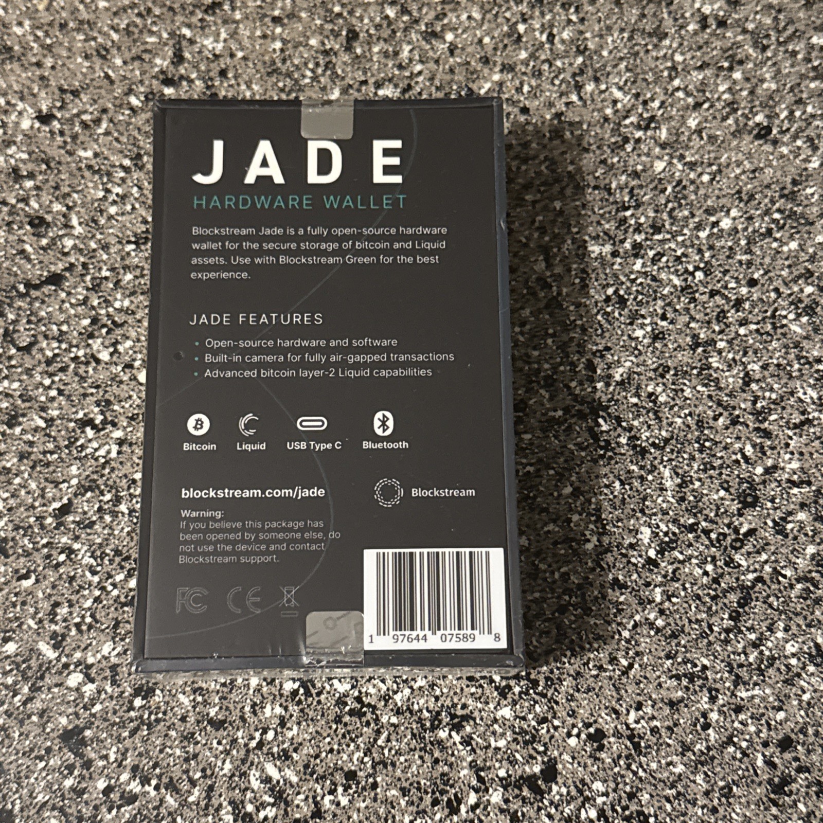 Blockstream Jade Hardware Wallet / Orange Color sealed ￼