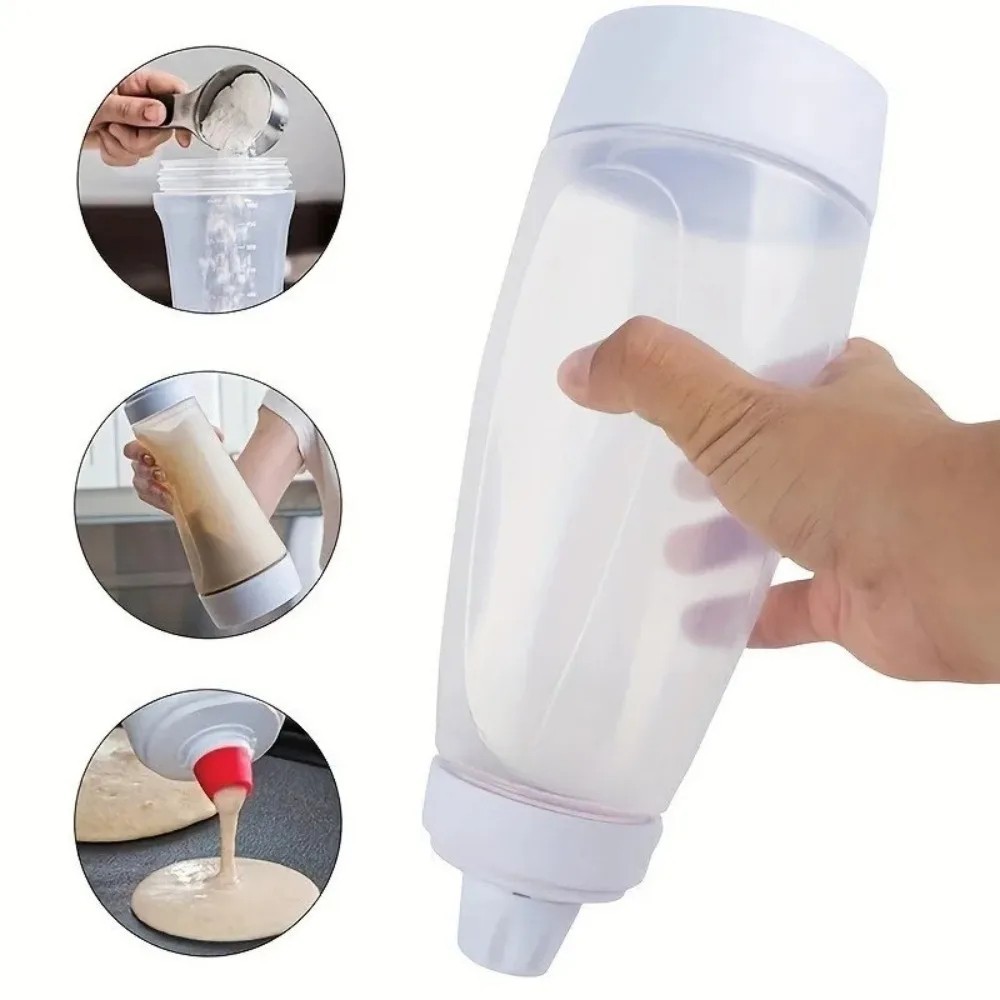 Pancake Batter Bottle Battler Mixer With Blender Ball Wire Whisk For Restaurant*