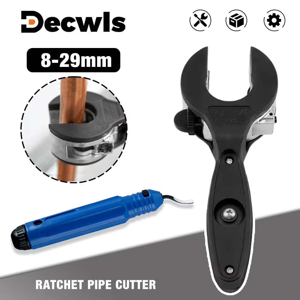 1pc Ratchet Tube Pipe Cutter For Cutting 8-29mm Stainless Steel Copper Aluminium