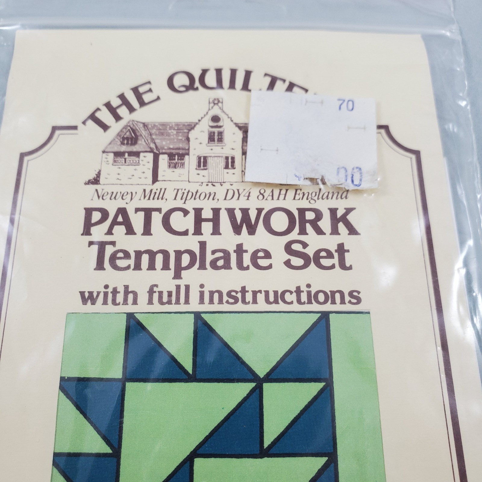 The Quiltery Patchwork Acrylic Template Set Grape Basket England Vintage 5 pcs
