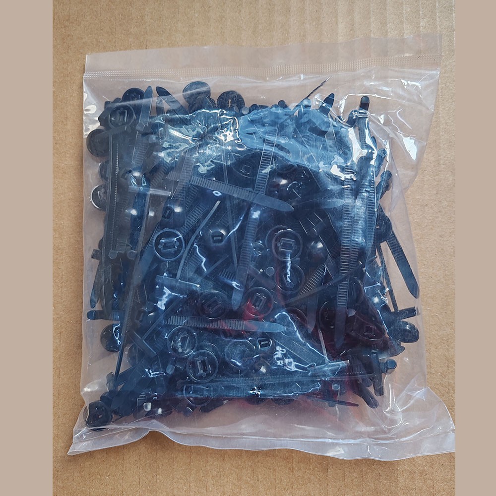 100PCS Heavy Duty Nylon Universal Cable Tie Buckle Self Locking Zip Ties Holder