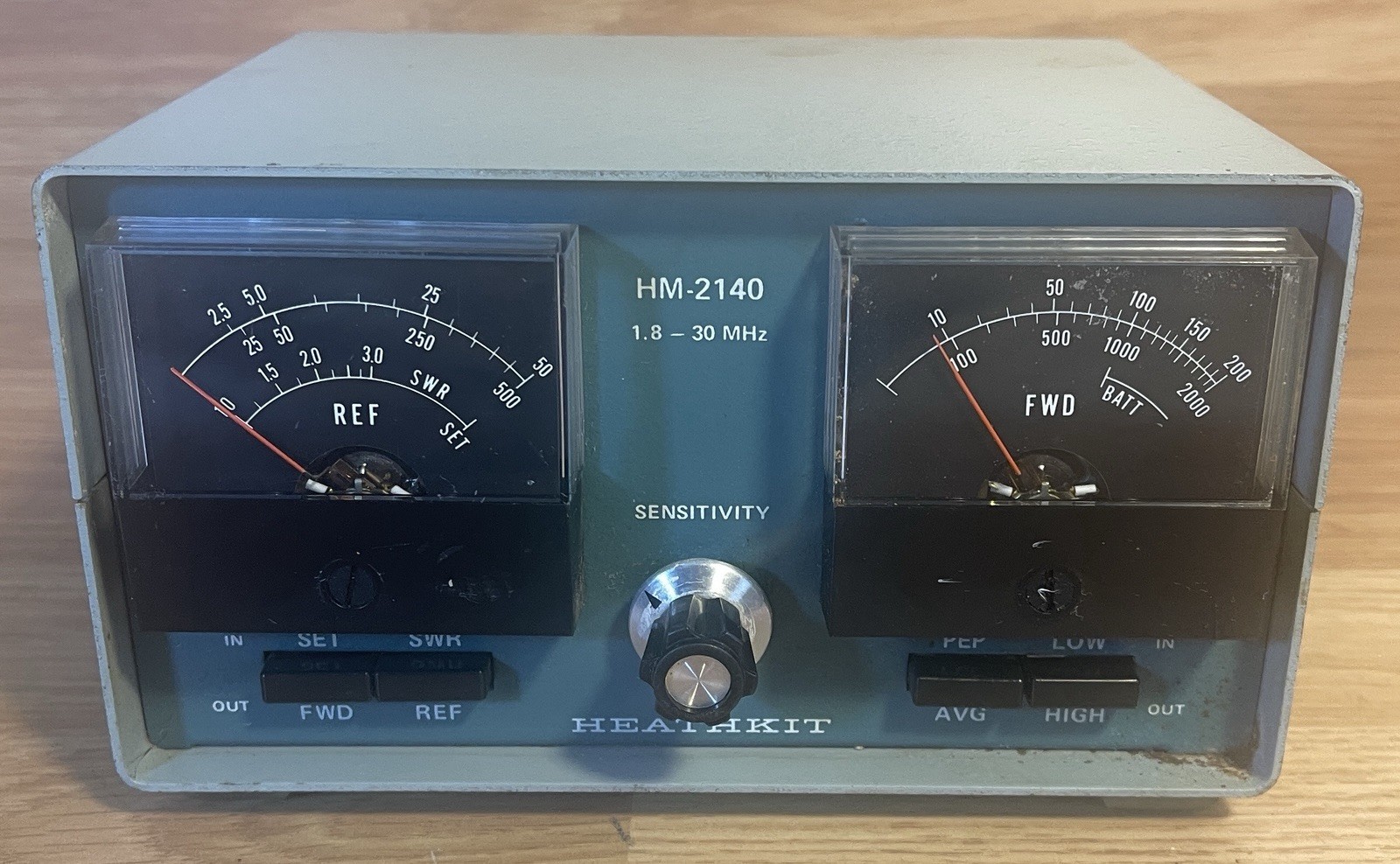 Vintage Heathkit HM-2140 HF Dual Watt Meter 2000/500w ham radio