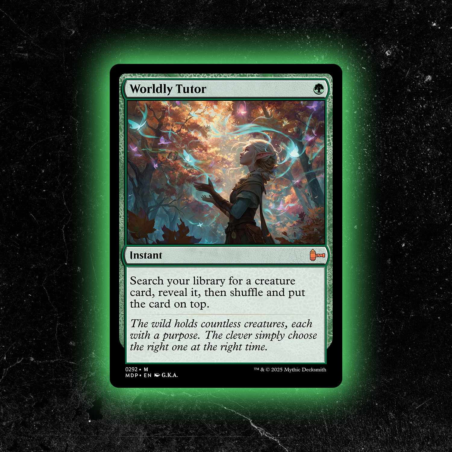 Worldly Tutor - Custom Magic: The Gathering Card - High-Quality